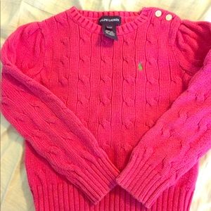 Toddler Ralph Lauren cable-knit sweater 3T